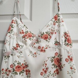 Forever 21 NWT Satin Floral Mini Dress Medium